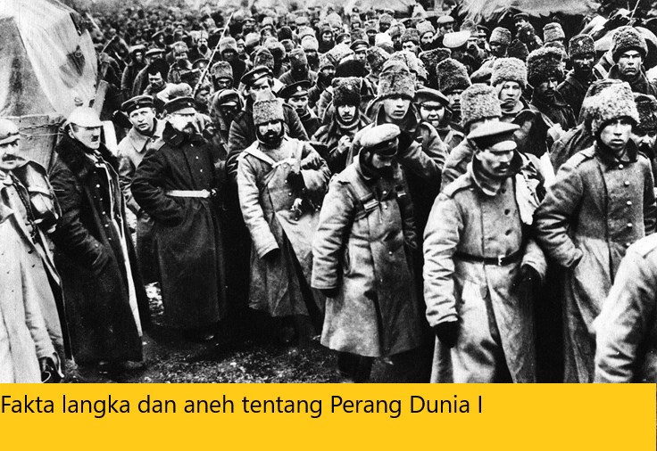 Fakta langka dan aneh tentang Perang Dunia I